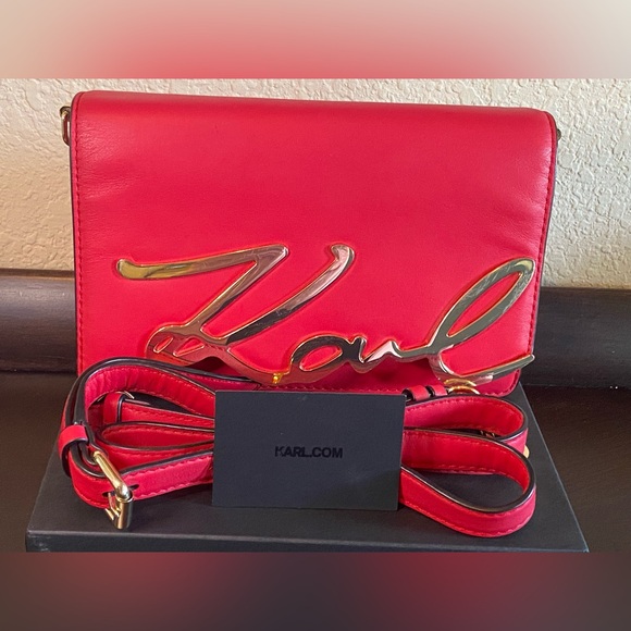 Karl Lagerfeld Handbags - Karl Lagerfeld/K signature Crossbody Retail $420 RARE